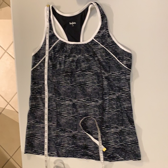 Hyba Racerback Yoga Tank Black & White Size Large - Picture 10 of 10